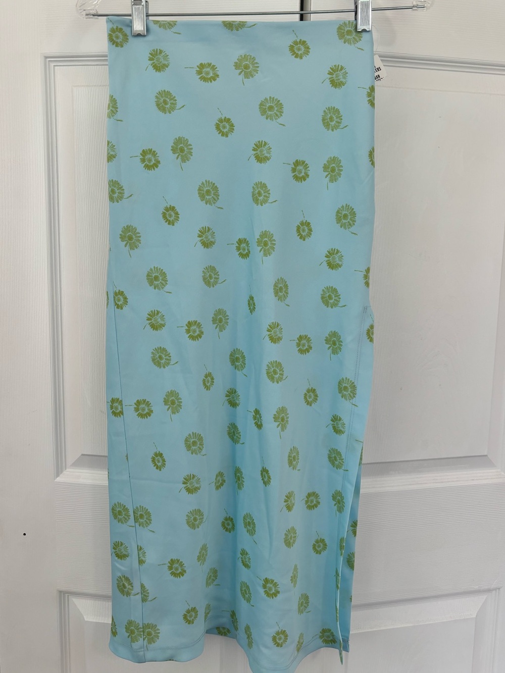NWT Urban Outfitters Blue Floral Midi Skirt Size S Y2K Cottagecore Lightweight